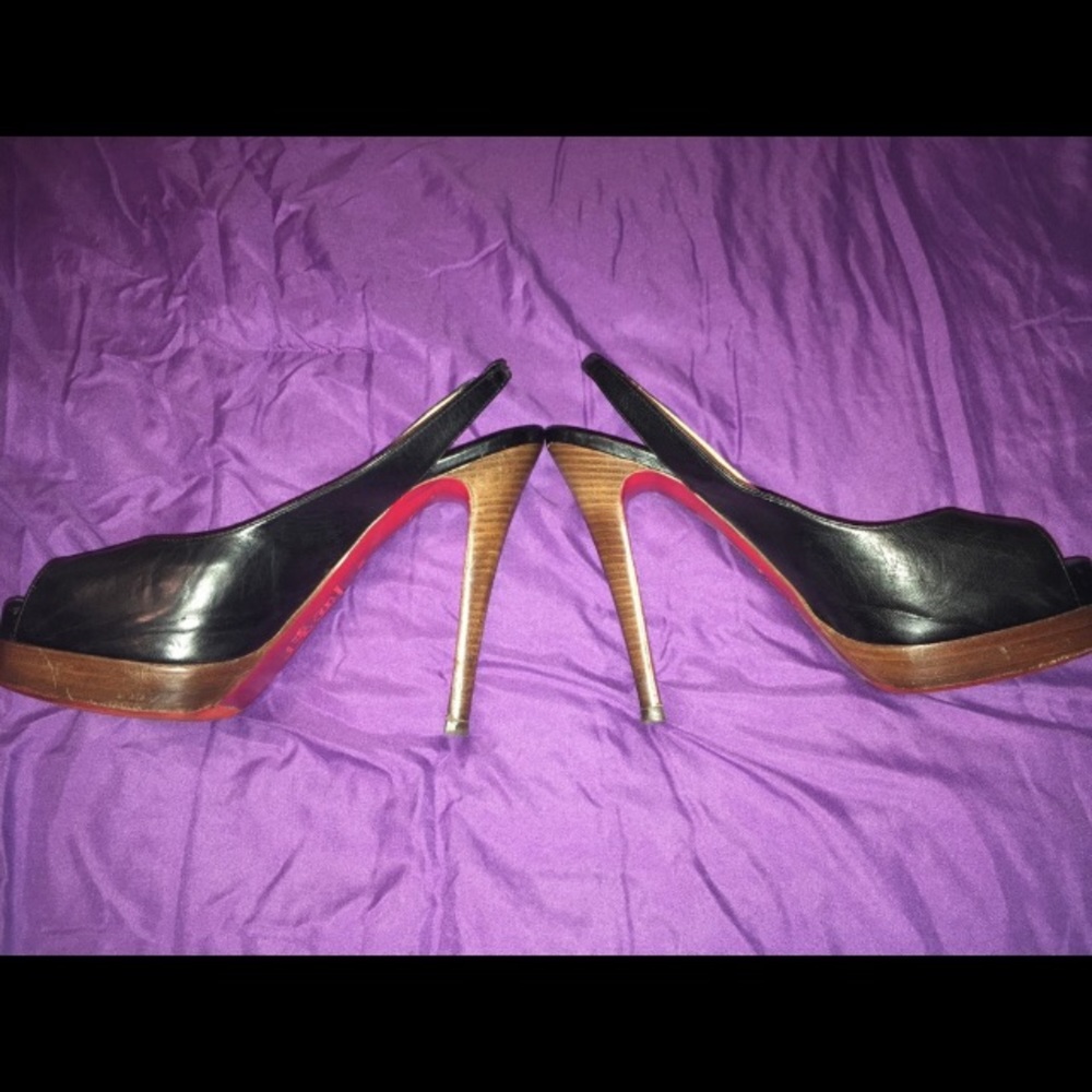 CL sling back heels